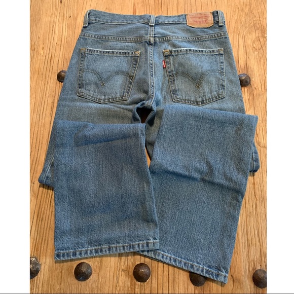 VINTAGE LEVIS Jeans 527 High Waisted Style Medium Wash Red Tab - Picture 3 of 7